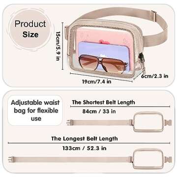 Stylish Clear Fanny Pack for Festivals and Events