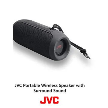 JVC Portable Wireless Speaker with 360° Sound and TWS Function