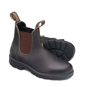 Blundstone Original 500 Series Unisex Premium Water Resistant Leather Chelsea Boots for Men and Women with Shock Absorption and Cushioned Midsole, Stout Brown, 9 AU