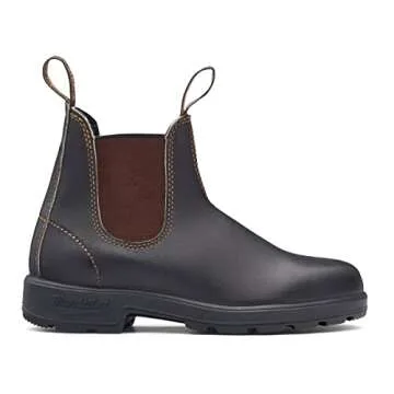 Blundstone Original 500 Series Unisex Premium Water Resistant Leather Chelsea Boots for Men and Women with Shock Absorption and Cushioned Midsole, Stout Brown, 9 AU