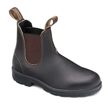 Blundstone Original 500 Series Unisex Premium Water Resistant Leather Chelsea Boots for Men and Women with Shock Absorption and Cushioned Midsole, Stout Brown, 9 AU