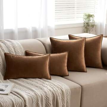 MIULEE Velvet Decorative Pillow Covers for Any Decor