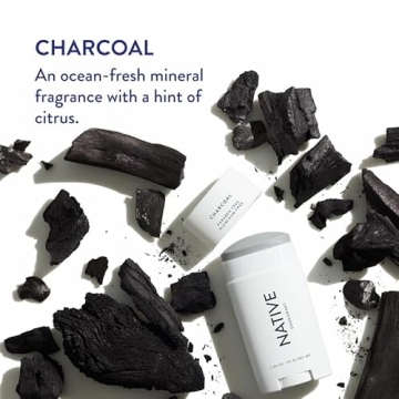 Native Charcoal Deodorant for Men and Women - Natural Formula