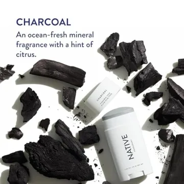 Native Charcoal Deodorant for Men and Women - Natural Formula