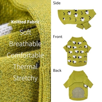 Fitwarm Funny Sheep Dog Sweater - Cozy & Cute Thermal Outfit