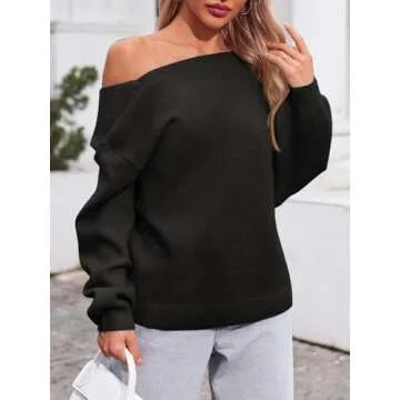 Saodimallsu Womens V Neck Long Sleeve Sweater Fall Trendy Sequin Bow Cropped Sexy Loose Knit Pullover Jumper Tops Black