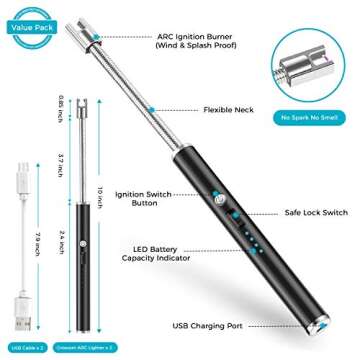 Growom Rechargeable Candle Lighter for Stylish Ignition