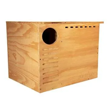 JCs Wildlife Barn Owl Nesting Box - Crafted in USA with Quality Plywood and Mounting Hardware