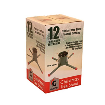 Sturdy Goliath Steel Christmas Tree Stand for 5-12 Foot Trees