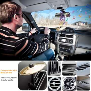 Car Cymbal Air Vent Crash Dash Board Cymbal - Mini Drumming Fun for Music Lovers