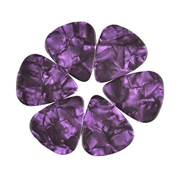 Celluloid Purple Pearl Guitar Or Bass Pick - 0.71 mm Medium Gauge - 351 Shape - 50 Pack