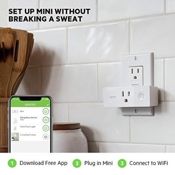 Wemo Mini Smart Plug - WiFi Control with Alexa & Google
