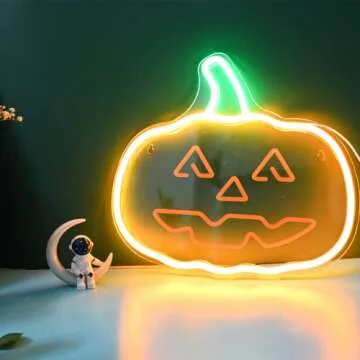 Halloween Pumpkin LED Neon Sign - Unique Room Decor