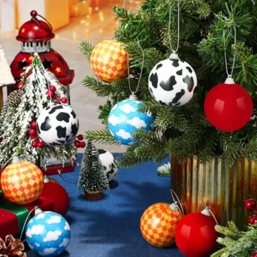 Syhood Cartoon Story Christmas Ball Ornaments - 12 Pcs