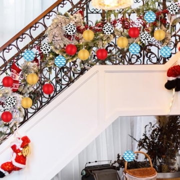 Syhood Cartoon Story Christmas Ball Ornaments - 12 Pcs