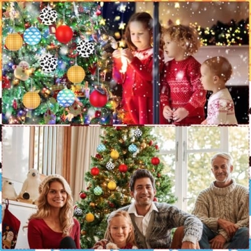 Syhood Cartoon Story Christmas Ball Ornaments - 12 Pcs