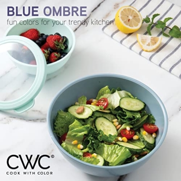 COOK WITH COLOR 12 Piece Mixing Bowls Set with Lids