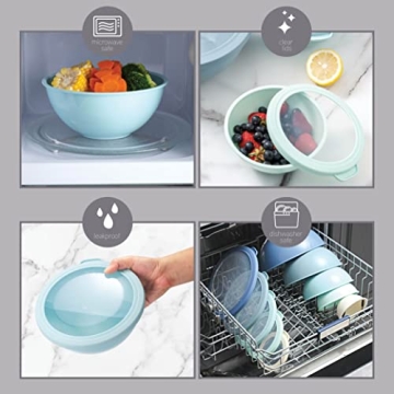 COOK WITH COLOR 12 Piece Mixing Bowls Set with Lids