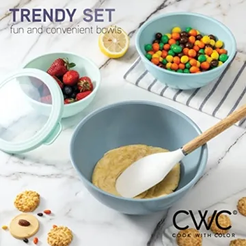 COOK WITH COLOR 12 Piece Mixing Bowls Set with Lids