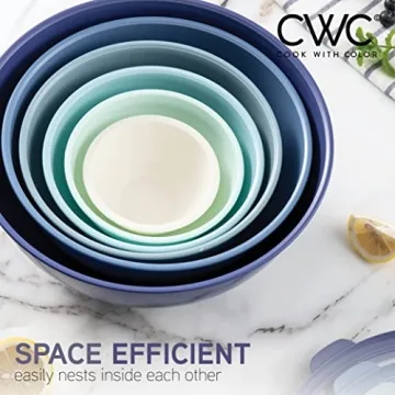 COOK WITH COLOR 12 Piece Mixing Bowls Set with Lids