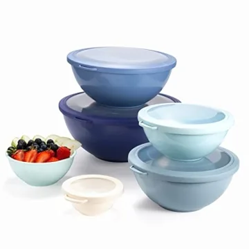 COOK WITH COLOR 12 Piece Mixing Bowls Set with Lids
