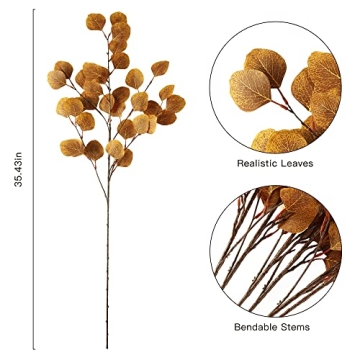 Sggvecsy Fall Eucalyptus Leaves – Perfect for Autumn Decor