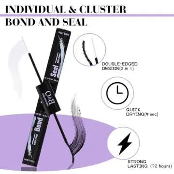 DIY Lash Extension Kit 280 PCS Individual Eyelash Extension Kit 0.07D 9-16MIX 30D 40D Cluster Lashes Kit Lash Glue Remover for Eyelash Extensions (Kit-30D40D-0.07-D,9-16MIX)