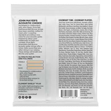 Ernie Ball Extra Light Earthwood Bell Bronze Acoustic Guitar Strings 10-50