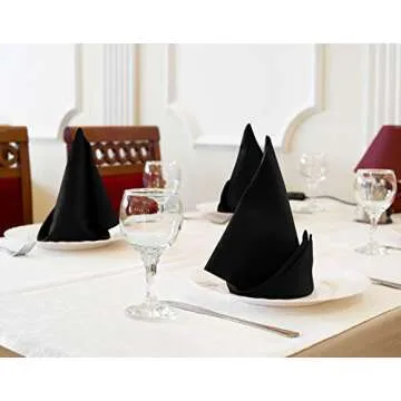 Utopia Kitchen Cloth Napkins Cotton Blend Washable and Reusable Table Dinner Napkins for Hotel, Lunch, Restaurant, Weddings, Event and Parties