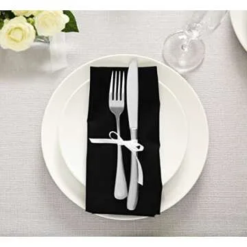 Utopia Kitchen Cloth Napkins Cotton Blend Washable and Reusable Table Dinner Napkins for Hotel, Lunch, Restaurant, Weddings, Event and Parties