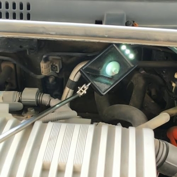 LED Telescopic Inspection Mirror - 360° Rotation Tool