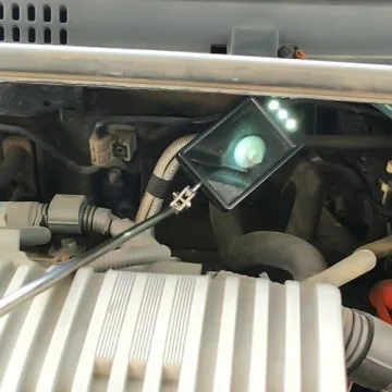 LED Telescopic Inspection Mirror - 360° Rotation Tool