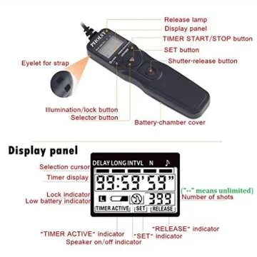 PHOLSY S8 Timer Remote Control Cable for Sony Cameras