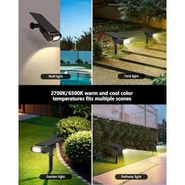 Brthera Color Changing Solar Spot Lights for Garden