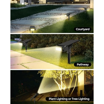 Brthera Color Changing Solar Spot Lights for Garden