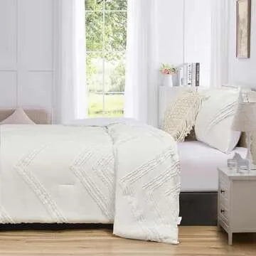 TIFFICO Queen Comforter Set - Boho Chic Design