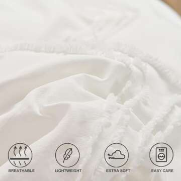 TIFFICO Queen Comforter Set - Boho Chic Design