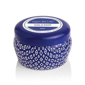 Capri Blue Volcano Scented Mini Tin Candle - Printed Mini Tin Jar Candle - Luxury Candles for Home S...