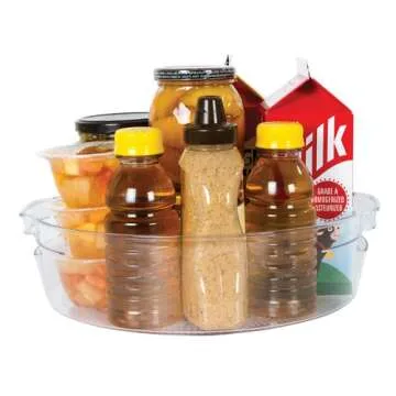 Kitchen Spaces Turntable Kitchen Organization, 11.5" x 3.3", Clear