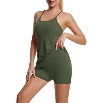 Stylish Women's Tennis Dress with Built-in Bra & Pockets