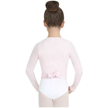 Capezio Little Girls' Classics Wrap Top, Pink, Small