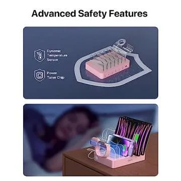 SooPii 6-Port USB Charging Station for All Devices