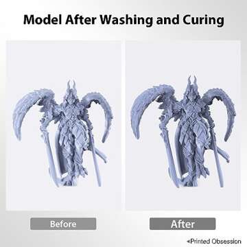 ELEGOO Mercury Plus 2.0 Large Wash and Cure Machine for LCD/SLA/DLP 3D Printing Models Cure Box with Rotary Curing Turntable and Washing Bucket