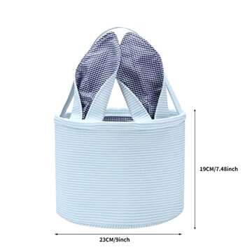 Easter Bunny Basket Seersucker Bags for Kids