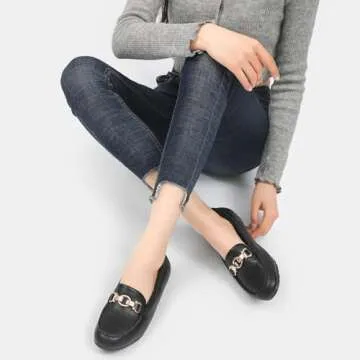 Cvistpieo Women's Comfortable Slip-On Loafers for Work