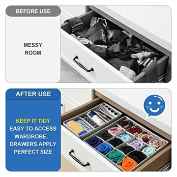 5 Pack Sock Underwear Organizer for Easy Storage and Style