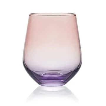 Mikasa Chroma Stemless Wine Glasses Set of 4 - Elegant Design