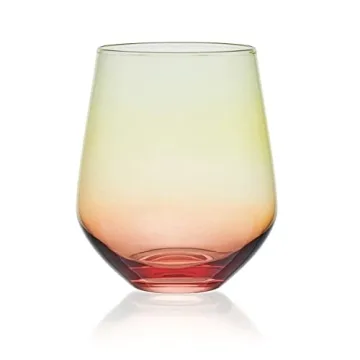 Mikasa Chroma Stemless Wine Glasses Set of 4 - Elegant Design