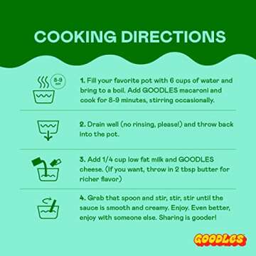 Goodles Cheddy Mac Creamy Cheddar and Macaroni Pasta - Nutrient Packed with Real Cheese, Fiber, Protein, Prebiotics, Plants, & Vegetables | Non-GMO, Organic Ingredients [Cheddy Mac, 6 oz. 1 Pack]