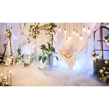 RISEON Handmade Boho Large Brazilian Macrame Fringe 2 Person Double Deluxe Hammock Swing Net Chair for Beach, Yard, Bedroom, Patio, Porch, Indoor, Outdoor, Wedding Decor 95" Lx 59" W